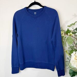 Uniqlo crewneck sweatshirt vintage-wash blue | small unisex